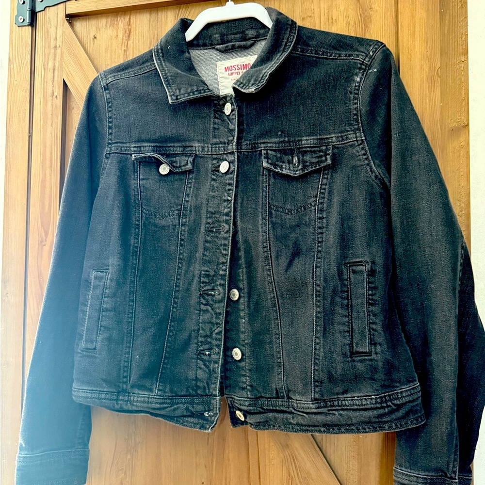 Mossimo Supply Co. distressed, cropped denim jacket